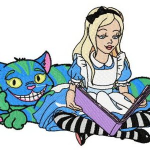 Interesting book embroidery design