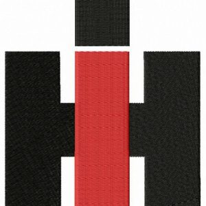 International Harvester alternative logo embroidery design