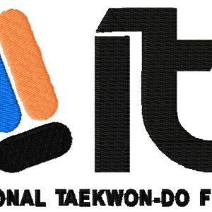International Taekwon-do Federation logo 2 embroidery design