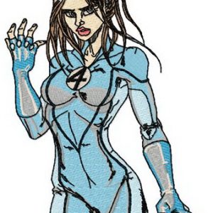 Invisible woman 2 embroidery design