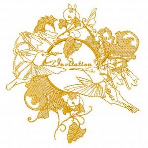 Invitation 2 embroidery design