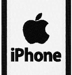 Apple iPhone embroidery design
