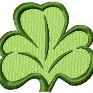 Irish clover embroidery design