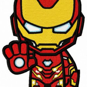 Iron-willed Iron Man embroidery design
