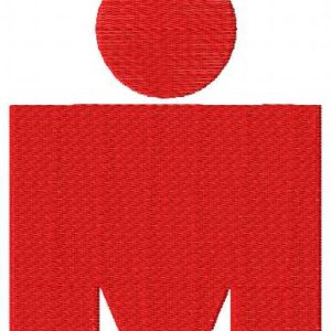 Ironman Triathlon logo embroidery design