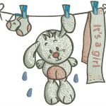It's a girl 2 embroidery design