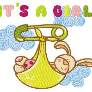 It's a girl embroidery design