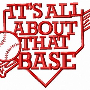 It's all about that base embroidery design