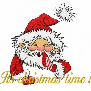 It's Christmas time embroidery design
