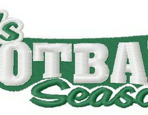 It's football season 2 embroidery design