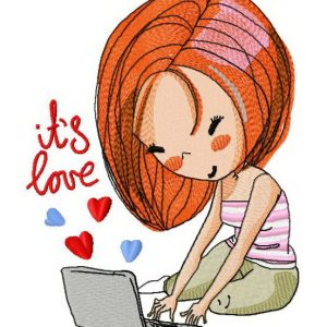 It's love 2 embroidery design