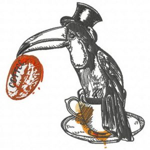 It's real taste of coffee 2 embroidery design