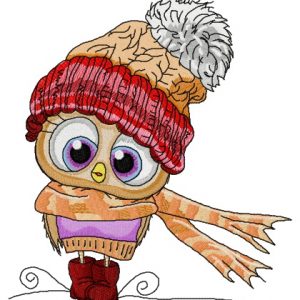 It's windy, Bird embroidery design