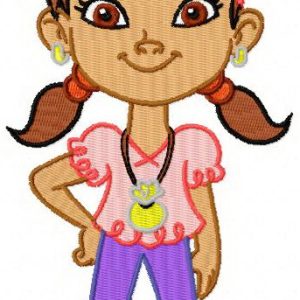 Izzy embroidery design