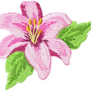 Orchid embroidery design