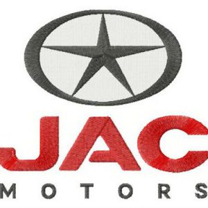 JAC motors logo embroidery design