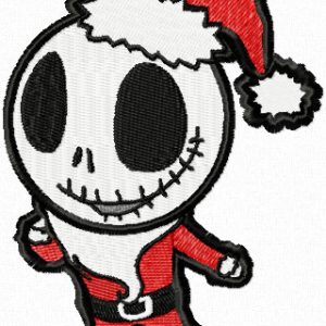 Jack Skellington Christmas Tokidoki Style embroidery design