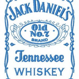 Jack Daniel's logo 2 embroidery design