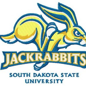 Jackrabbits logo embroidery design