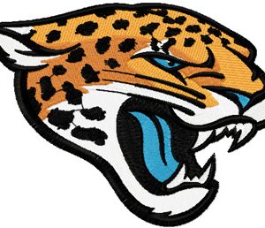 Jacksonville Jaguars Primary Logo 2013 embroidery design