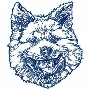 Japanese Akita 2 embroidery design
