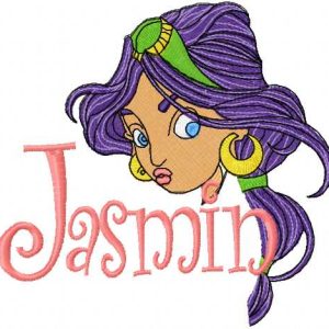 Jasmine Princess embroidery design