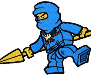 LEGO Ninjago Jay embroidery design