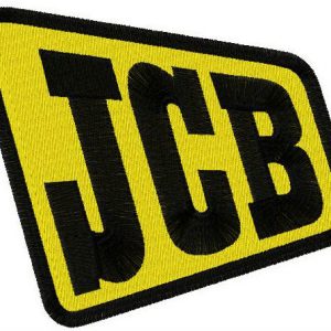 JCB logo embroidery design
