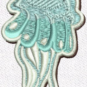 Jellyfish embroidery design