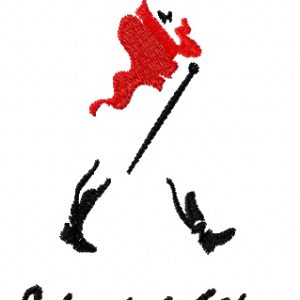 Johnnie Walker logo embroidery design