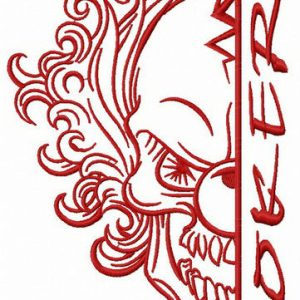 Joker is watching you embroidery design