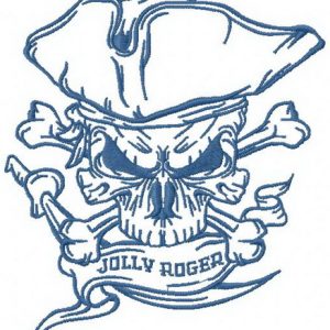 Jolly Roger 2 embroidery design