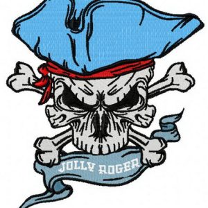 Jolly Roger 4 embroidery design