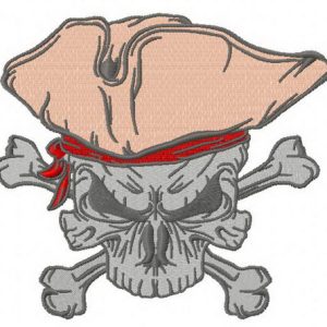 Jolly Roger 5 embroidery design