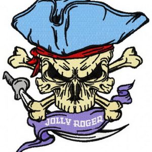 Jolly Roger embroidery design