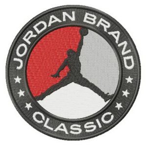 Jordan Brand Classic logo embroidery design