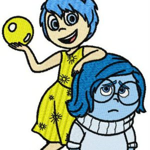 Joy and Sadness 2 embroidery design