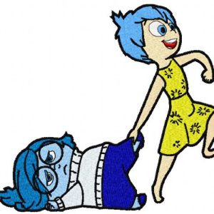 Joy and Sadness 4 embroidery design