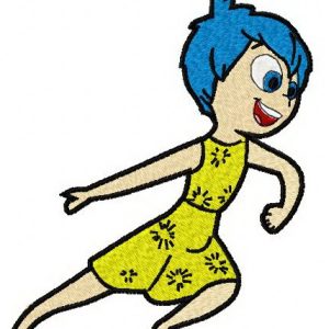 Joy dancing embroidery design