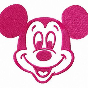 Joyful Mickey embroidery design