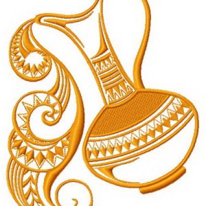 Jug of water 2 embroidery design
