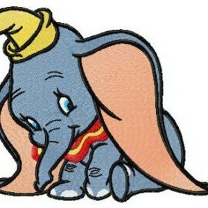 Jumbo Jr. embroidery design