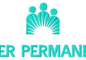 Kaiser Permanente logo embroidery design