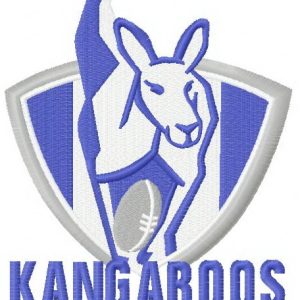 Kangaroos logo embroidery design