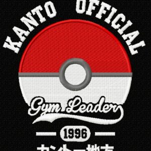 Kanto Official logo embroidery design