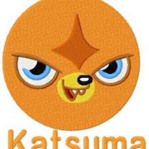 Katsuma badge embroidery design