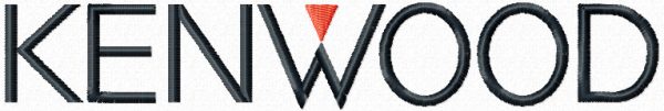 Kenwood logo embroidery design