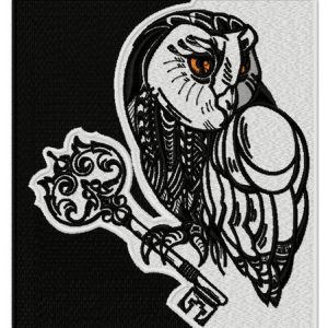 Key keeper embroidery design