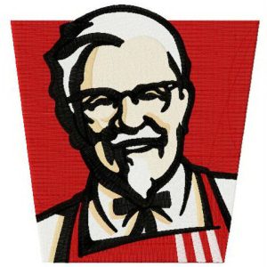 KFC logo embroidery design