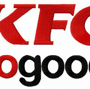 KFC motto embroidery design